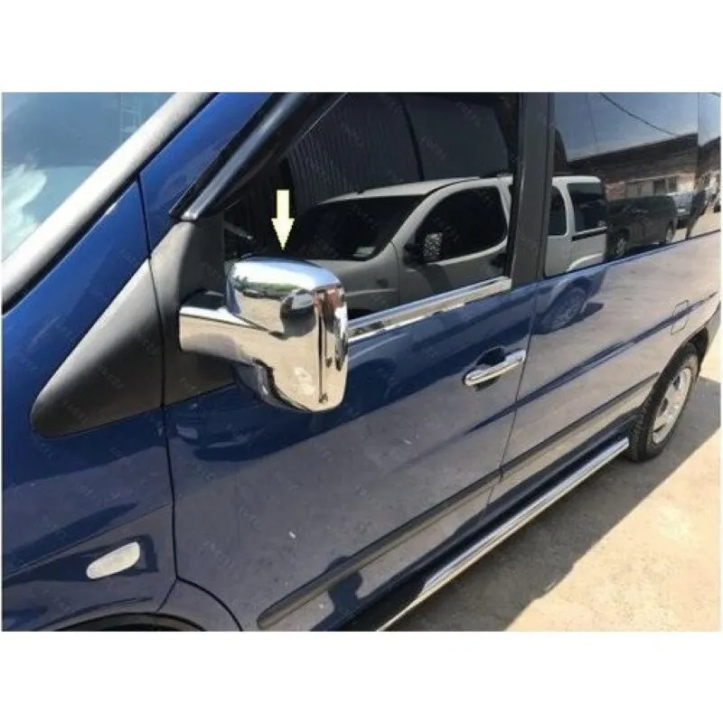 For Mercedes Vito 1996-2003 Mirror Cover ABS Chrome Stainless Chrome High Quality Fully Compatible Rearview Cover Durable