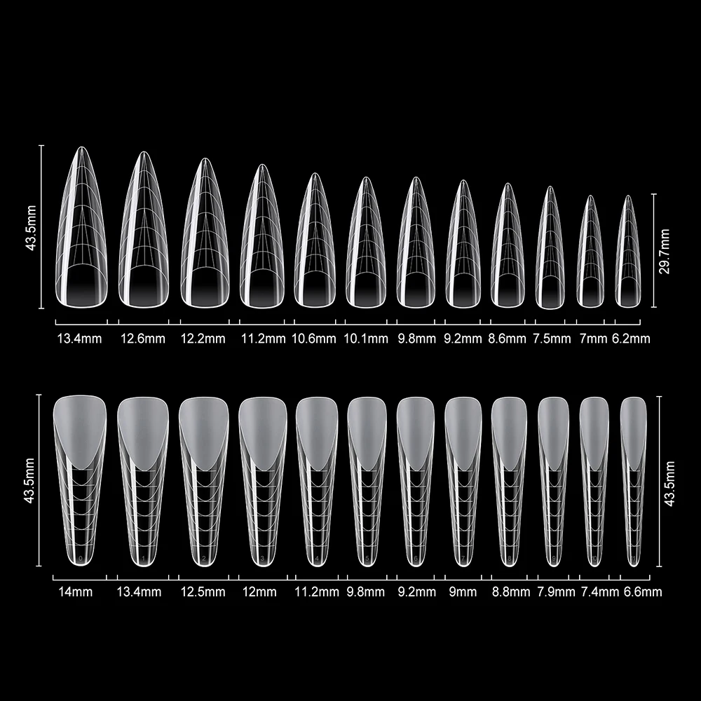 108 stücke Französisch Linie Aufkleber Nagel Dual Formen Für Poly Nägel Gel Schnell Verlängerung Gebäude Form Top Form Für Nagel