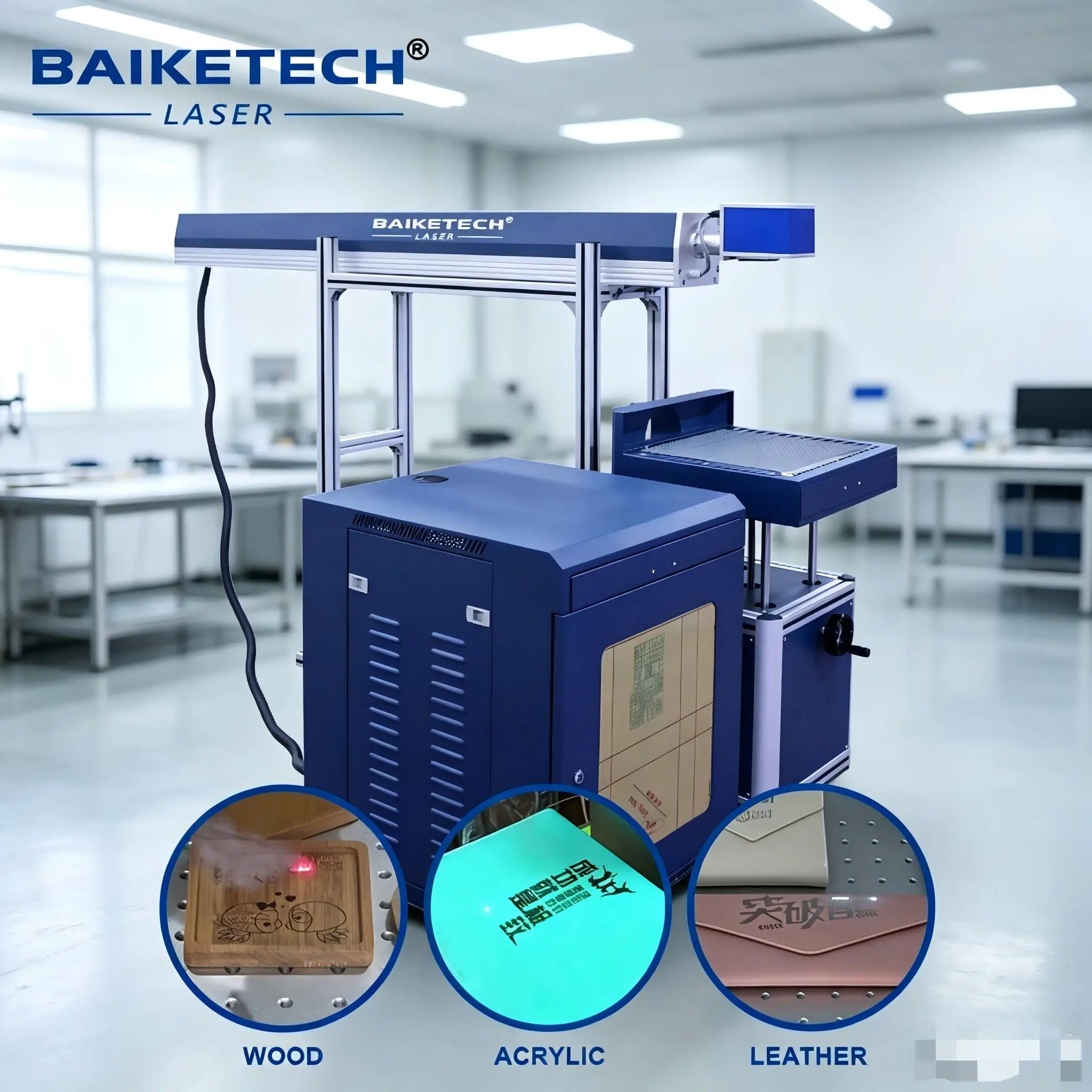 All‑in‑one Portable CO2 Laser Engraving Marker  Wide Input Voltage Air‑cool System Custom Logo Printing Equipment
