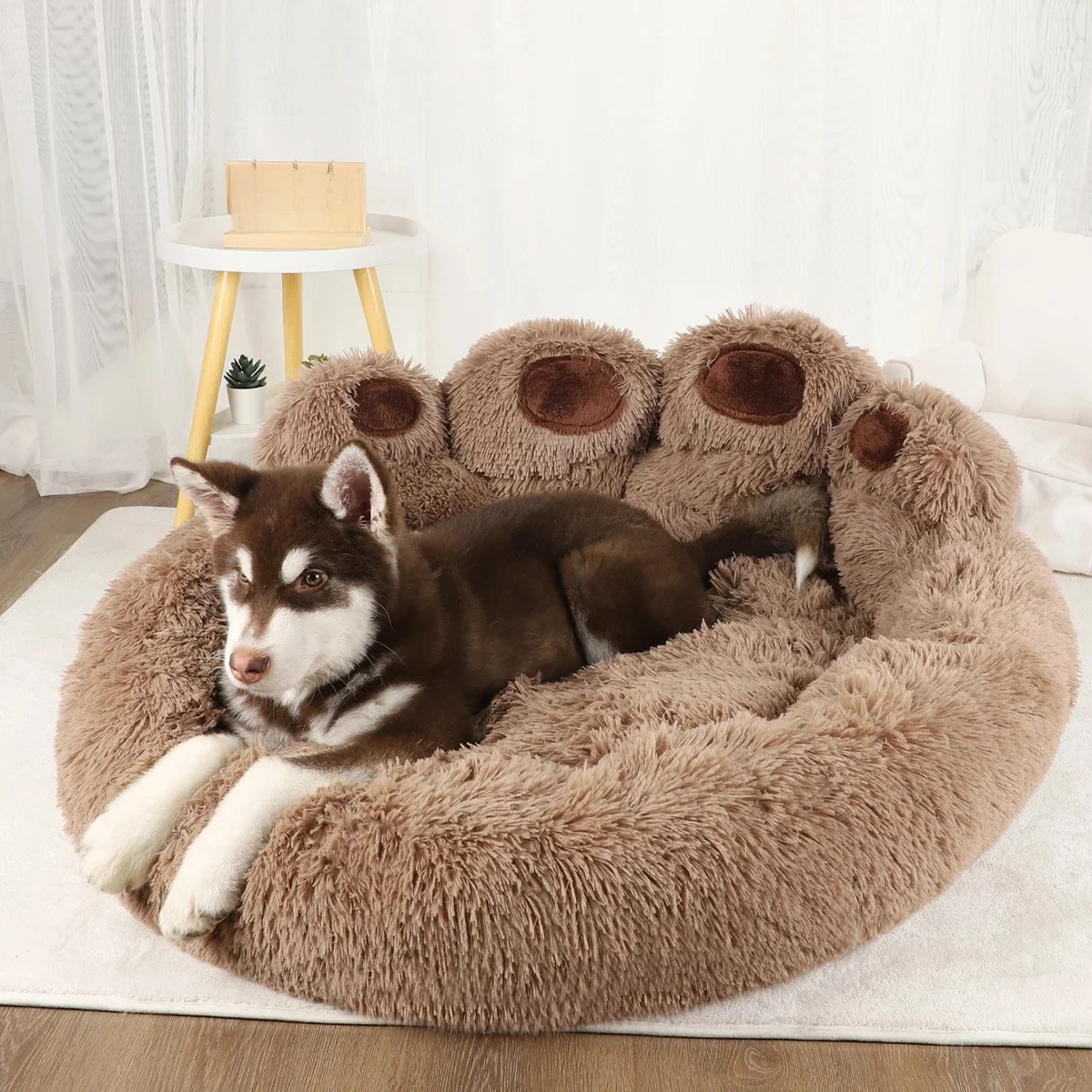 Flauschiges Hundebett, Winter, warm, große Haustierprodukte, kleine Sofakörbe, Haustiere, Zwingermatte, Welpen, Katzen, Zubehör, Korb, Decke, Zubehör