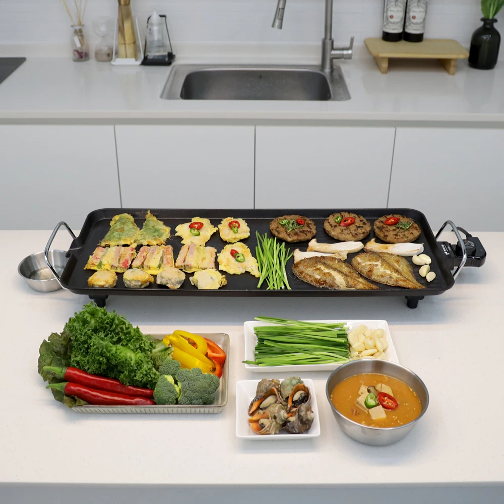 مجموعة كاملة من الشواية الكهربائية مع حقيبة مخصصة ، فن المطبخ ، بنفسجي