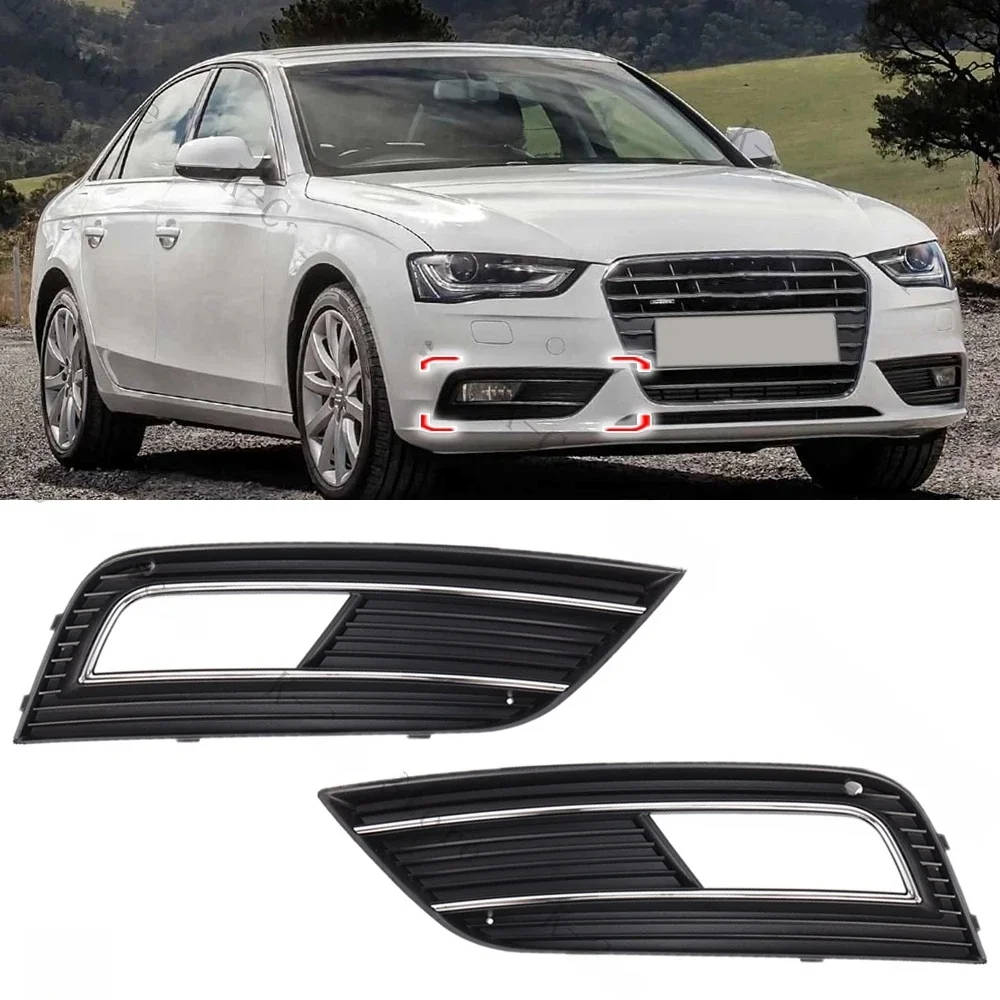8KD 807681 B 8KD 807682 B Przedni zderzak Dolne światło przeciwmgielne Osłona kratki Akcesoria samochodowe do Audi A4 Quattro B8 B9 2013-2016 — 2