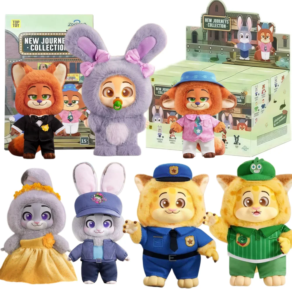 TOPTOY Auténtico Zootopia 2 Nueva Serie de Viajes Muñeco de Peluche Modelo Colgante Lindo Coleccionable Arte de Moda Regalo de Cumpleaños Para Fans