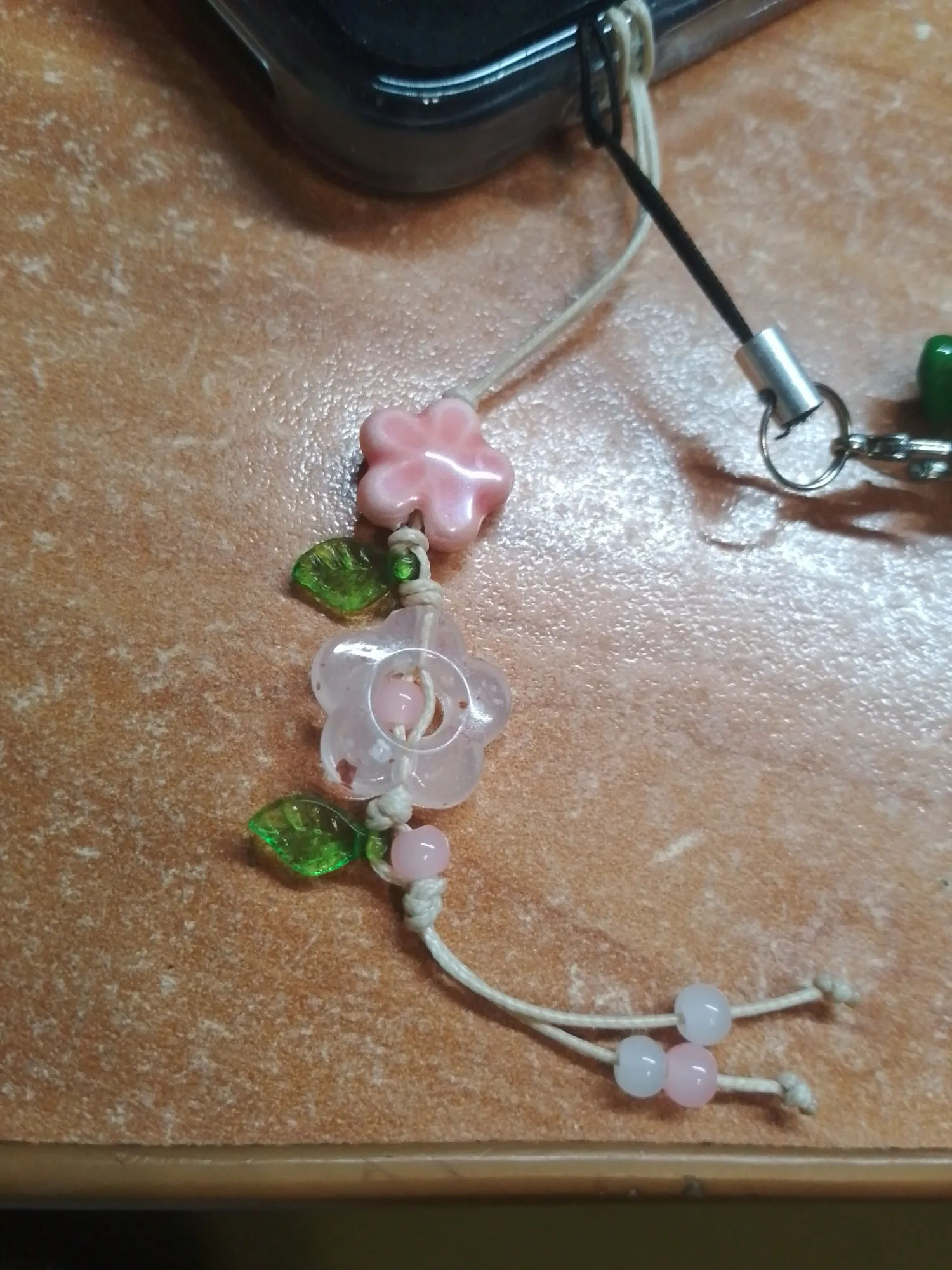 Cute Star Flower Phone Charm Strap Kawaii Ceramic Beaded Phone Lanyard Pastel Colors for Girls Bag Camera Pendant keychain photo review