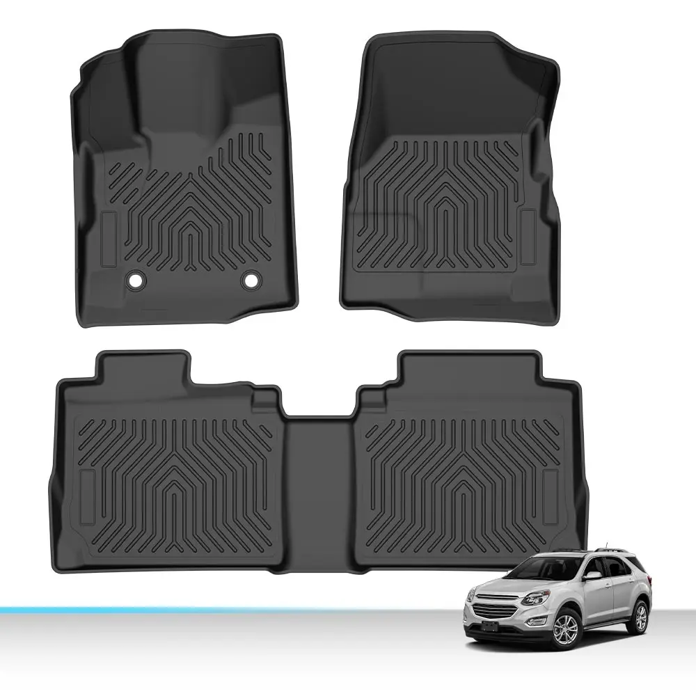 

Floor Mats 2 Row Liner Fit for 12-17 Chevy Equinox/Gmc Terrain Tpe All-Weather