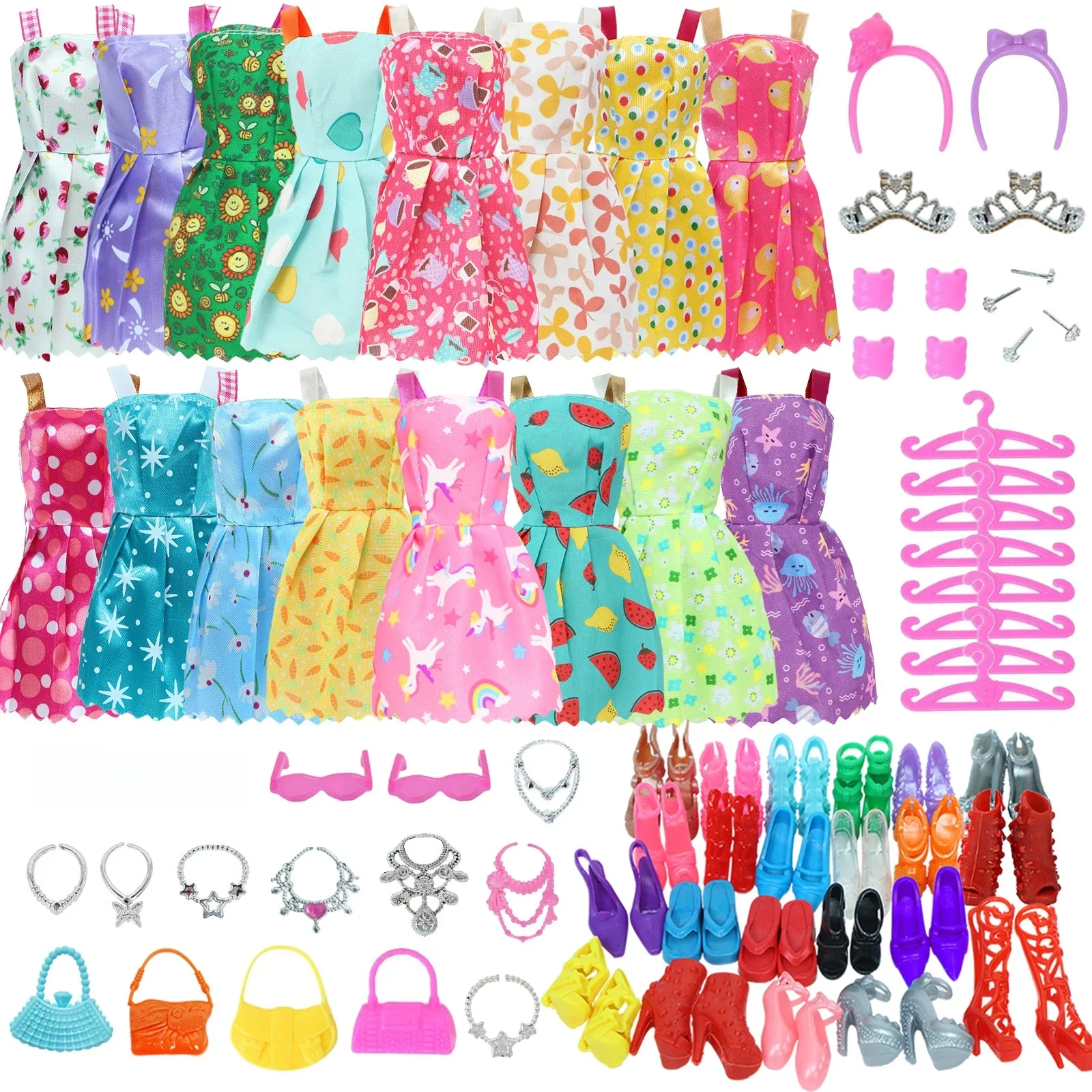 Accessoires de beurre aléatoires, mini robe, chaussures, bottes pour 11.5 en effet beurre, sacs à main, couronnes, cintres, lunettes, tenue, vêtements, jouet pour enfants, 30cm