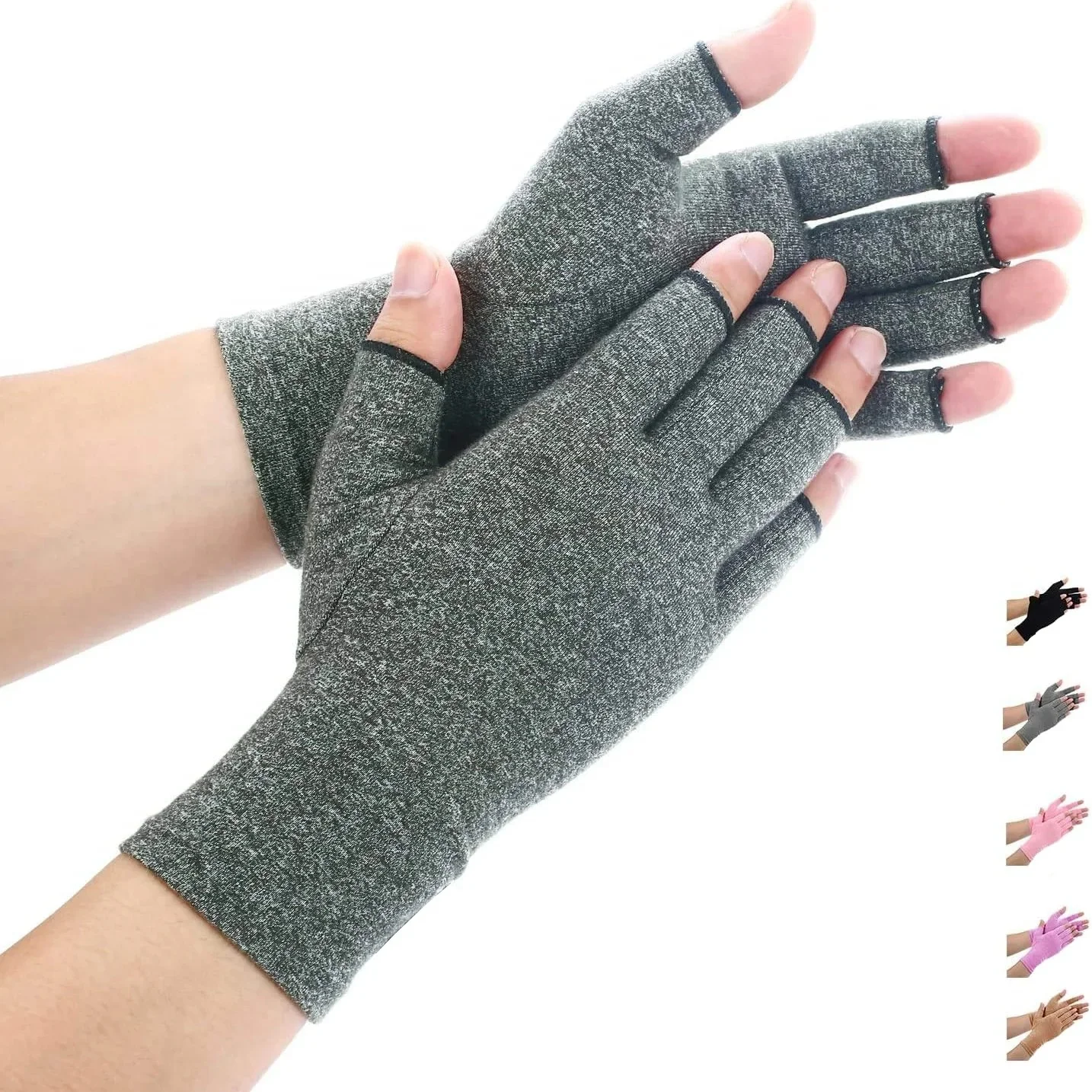 AliExpress 1 Pair Arthritis Gloves Women Men, Carpal Tunnel, Fingerless Hand Thumb Compression Cycling/Driving/Sport Gloves