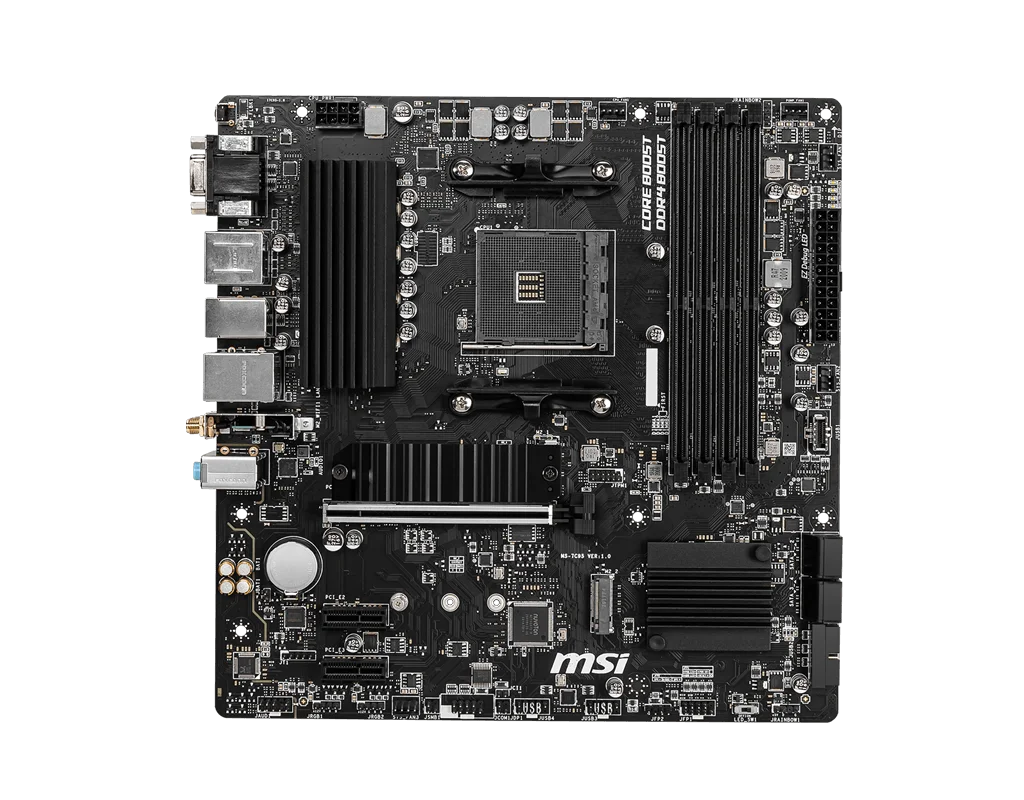 B550 Motherboard For 5500 cpus MSI B550M PRO-VDH WIFI Socket AM4 AMD B550 DDR4 128GB PCI-E 4.0 M.2 SATA III   HDMI Micro ATX