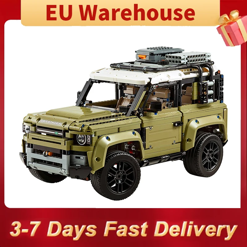 مكعبات بناء سيارات للطرق الوعرة للبالغين والأطفال ، طراز مركبة ، ألعاب بناء من الطوب ، هدية عيد الميلاد ، ، من من من من من من من من ؟