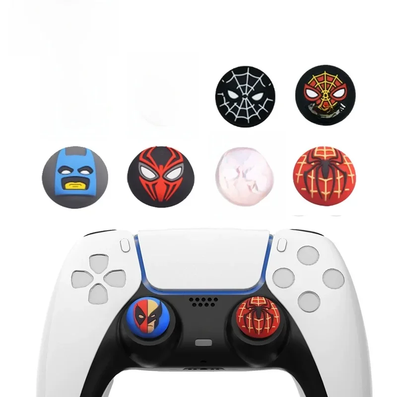 Capuchon de poignée de pouce pour Playstation, manette de jeu, manette de jeu, manette de jeu, SpiderMan, Deadpool, PS5, PS4, Xbox Series, ensemble de 2 pièces