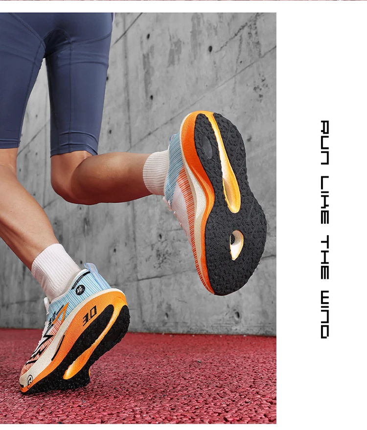 Herren-Laufschuhe mit Carbonplatte, speziell für Marathonläufe, atmungsaktive, leichte Sportschuhe, bequeme Damen-Sneaker. – Detail 28