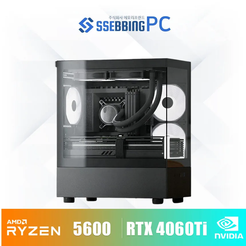 Assass삥 PC 06 Rizen 5600 RTX4060 Ti Gaming PC Eryport Case