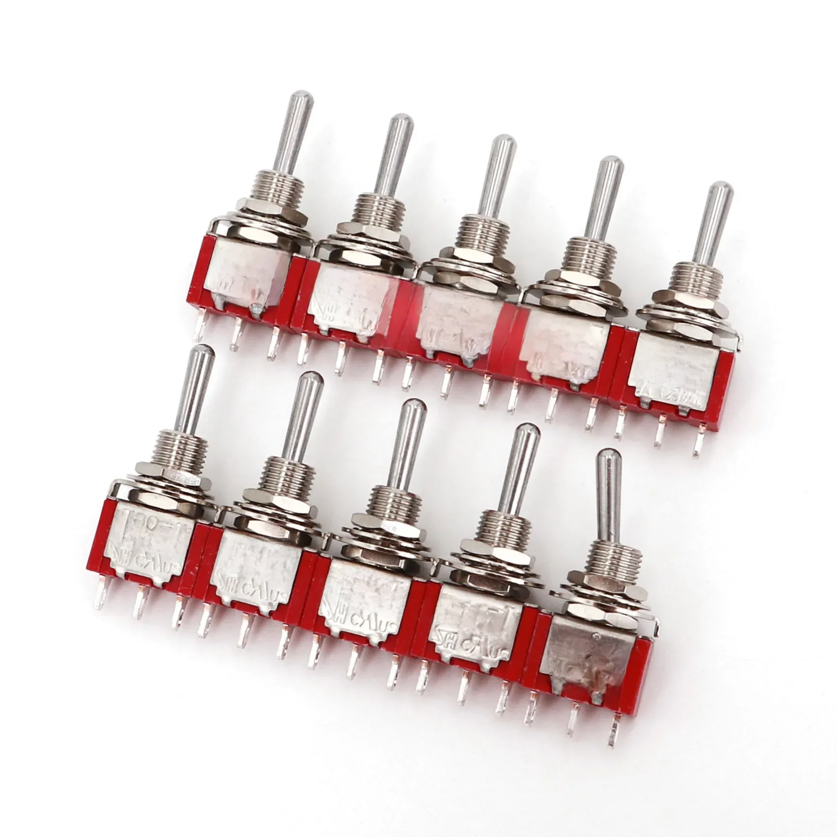 10 sztuk SH T8014B standardowa dźwignia 3Pin z jednej strony chwilowy ON-OFF-MOM SPDT Mini przełącznik — zdjęcie 2