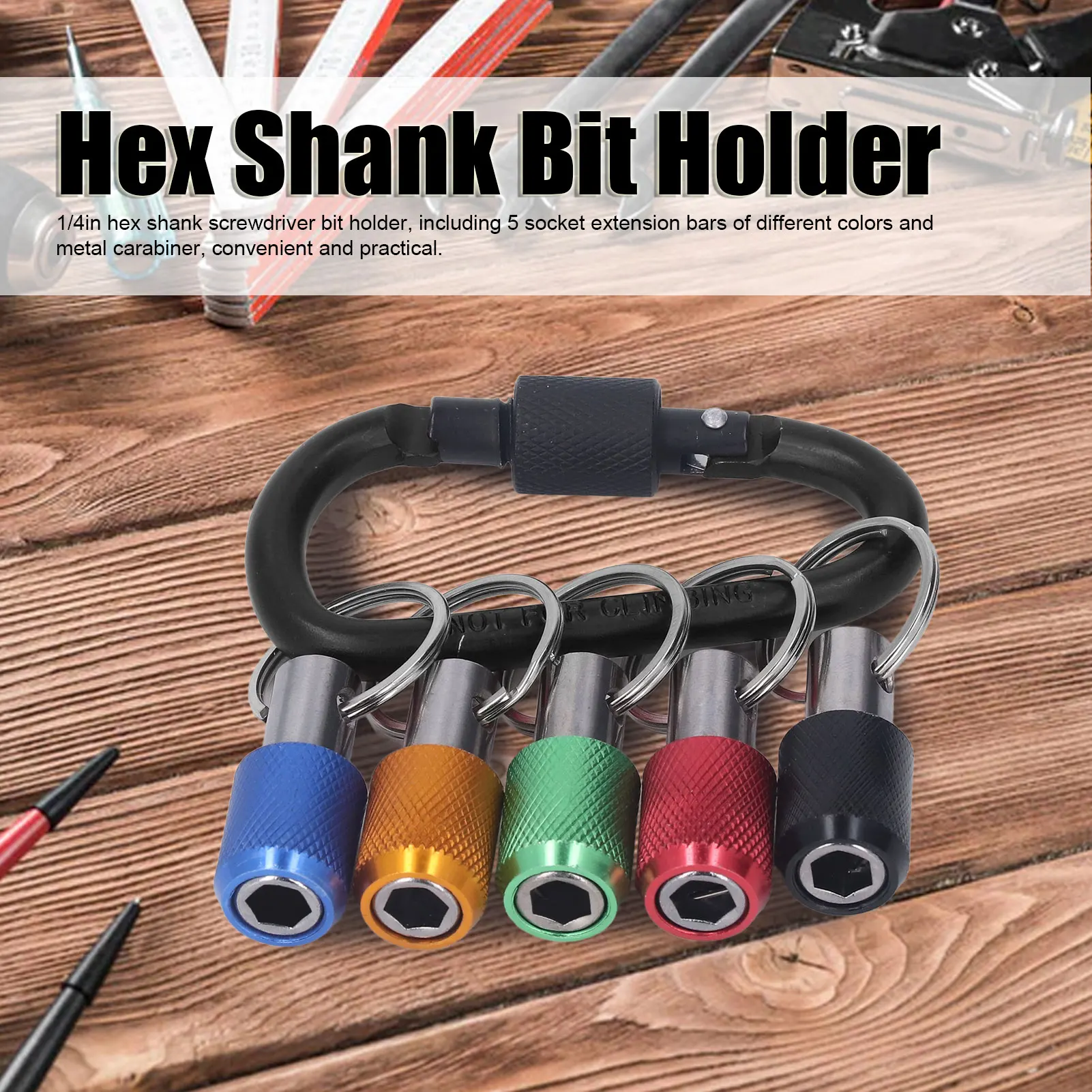 Screwdriver BitHolder Drill Bit Holder Shank Screwdriver Keychain Extension Bar Quick Release Extension Drill Bit