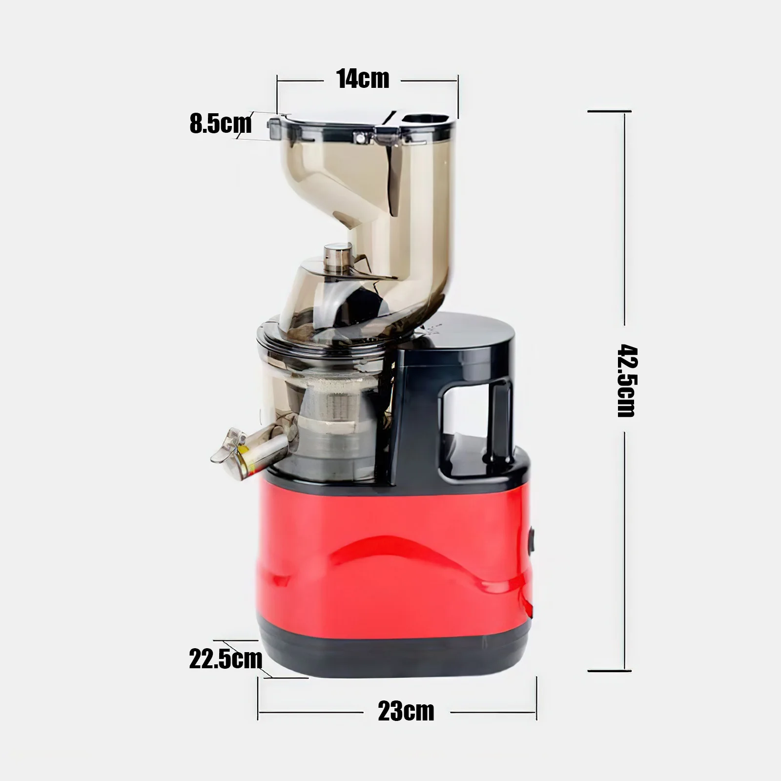 500W Large Caliber Slow Cold Press Juicer Juice Residue Separation Household Juice Machine Ginger Vegetable Juice Machine