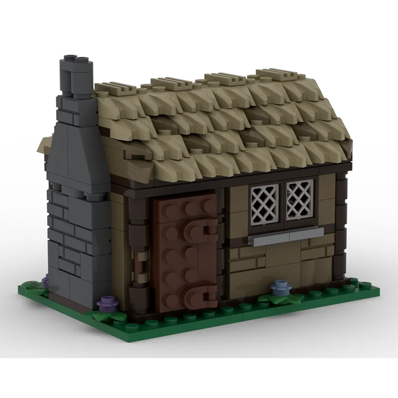 234PCS อาคารใหม่ MOC ขนาดเล็กยุคกลาง House DIY Creative ASSEMBLY Building Blocks เด็กของขวัญ