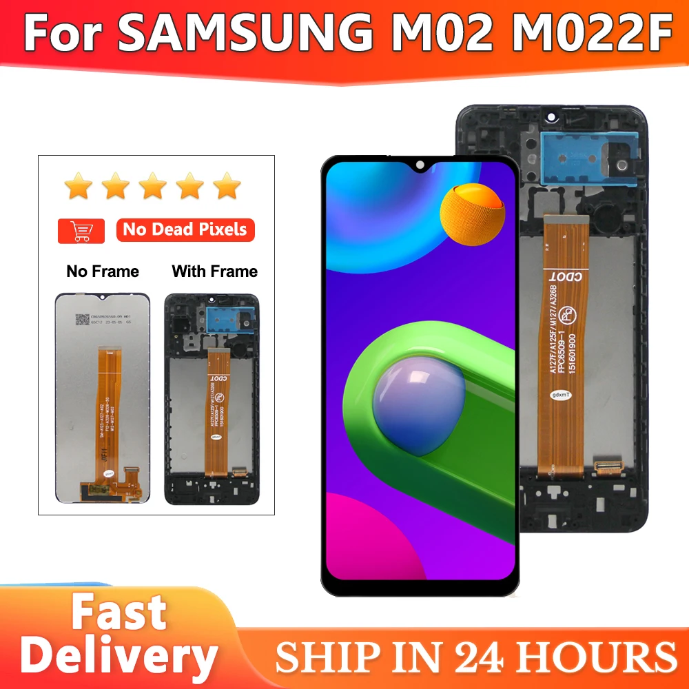 

6.5'' New Original For Samsung Galaxy M02 M022 2021 SM-M022F SM-M022G SM-M022F/DS LCD Display Touch Screen Digitizer Assembly