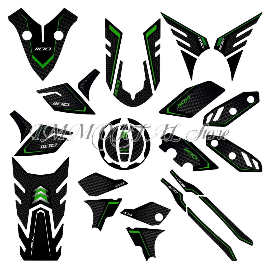 

Наклейка на брызговик для Versys 1100 2025 3D мотоциклетная наклейка на крышку бензобака, водонепроницаемая, устойчивая к царапинам защитная наклейка
