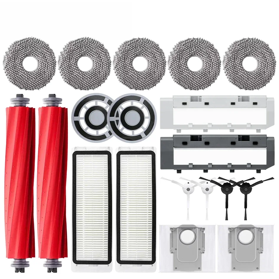 Roborock Q Revo / P10 A7400RR Robot aspirateur accessoire brosse latérale principale filtre Hepa tissus de vadrouille sac à poussière pièce de rechange