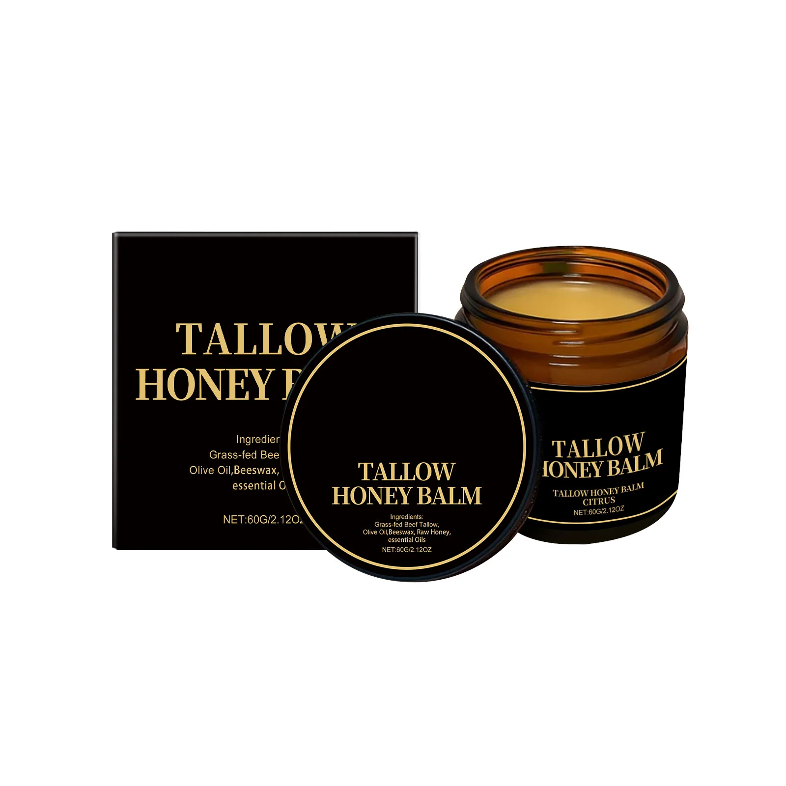 Tallow Honey Nourishing Cream Moisten Improve Skin Condition Boost Elasticity Firming Reinforced Barrier Relieve Dryness Body Lotion