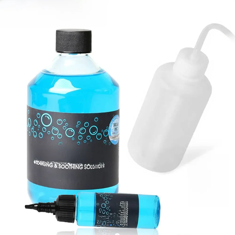 500/40 ml blaue Tattoo-Seife, beruhigende, hochkonzentrierte Tattoo-Hautseife und 250/500 ml