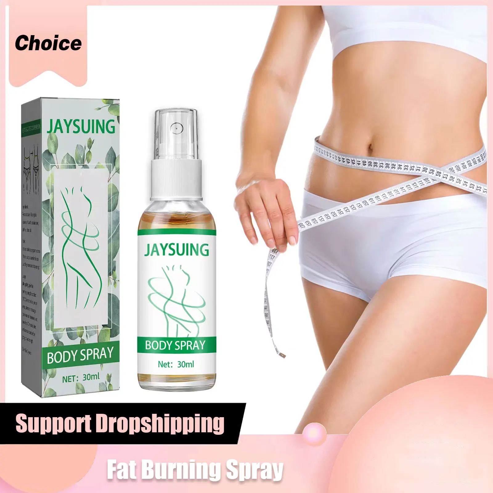 Fat Burning Spray Body Shaping Muscle Fast Belly Slimming Sculpting Tighten Eliminate Cellulite Skin Powerful Weight Loss Liquid