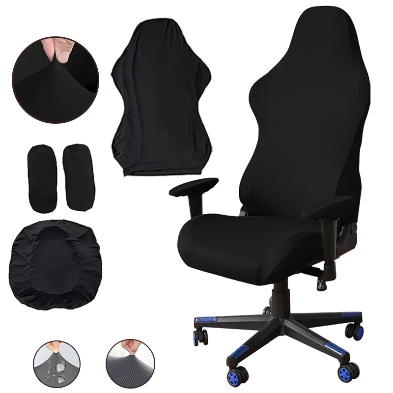 

1PC Gaming Armchair Seat Cover Elastic Office Banquet Chair Cover Anti Seat Case Stretch Sports Chair Computer Chair Cover