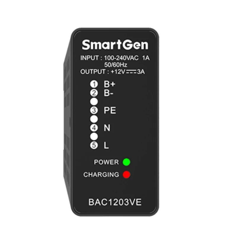 Xeon Smartgen Bateria Carregador Kit Bac1203ve 3a 12v Gerador Original