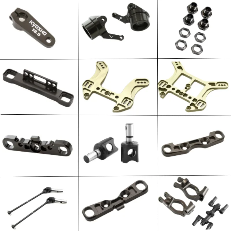 Support de moyeu C en métal, adaptateur CVD, tasse différentielle, tasse de direction, klaxon Servo, séjour de choc pour Kyosho MP9 MP10 1/8 RC, pièces de mise à niveau de voiture
