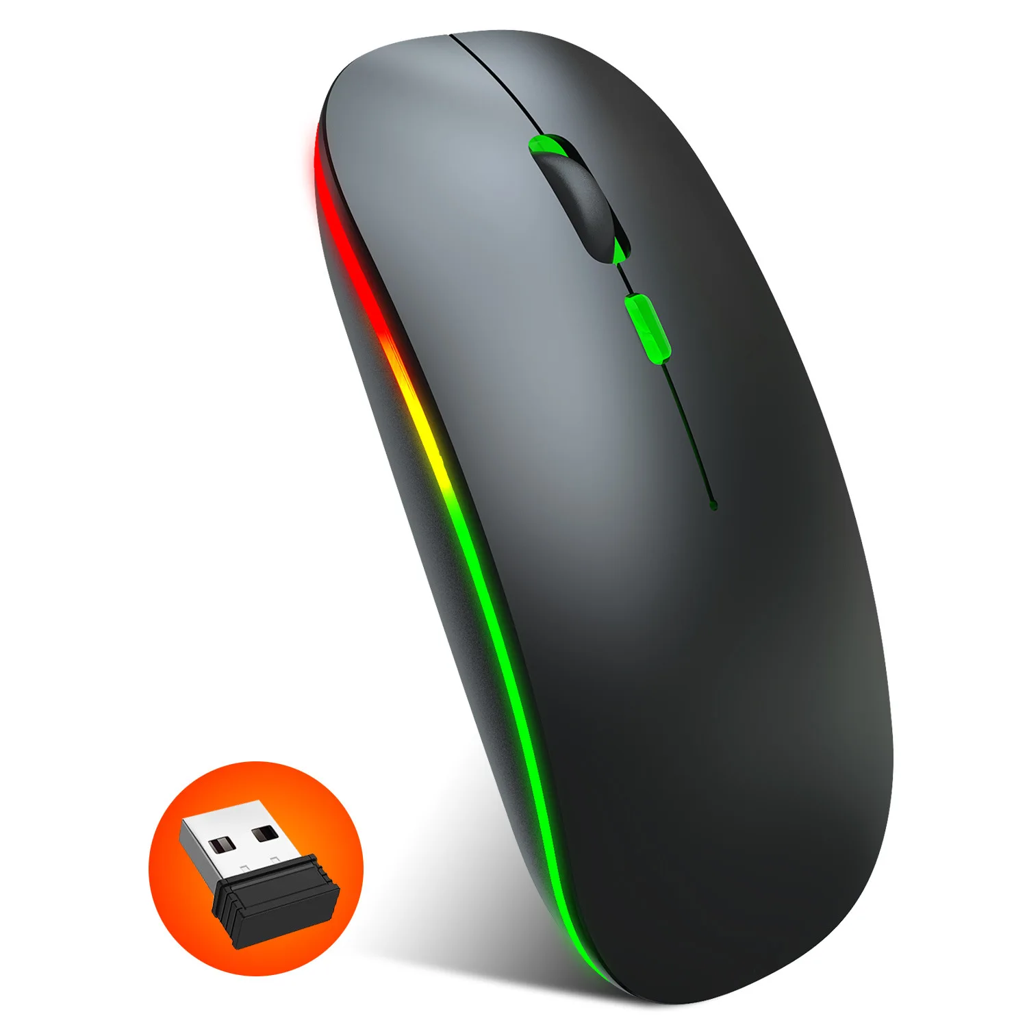 M40 Home 2.4G Colorful Luminous Wireless Mouse Silent Notebook Quiet Elegant Office Wireless Desktop Office Mouse