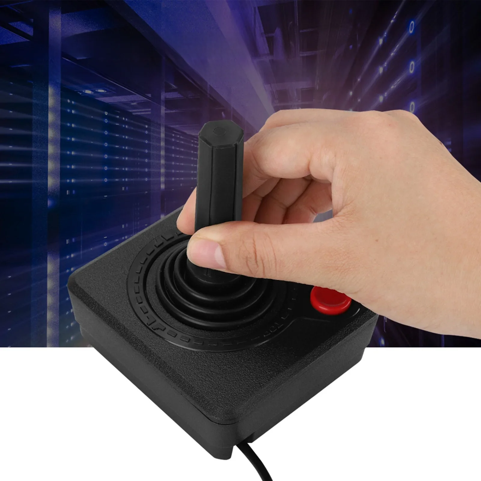 Contrôleur sans fil ergonomique et confortable, bâton analogique, résistant à l'usure, Joystick analogique 3D, matériaux amical ABS pour Atari 2600