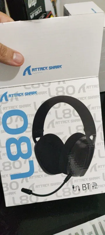 ATTACK SHARK L80 Ultra-Light Tri-Mode Gaming Headset Lightweight Wireless Gaming Headset for PC/PS4/PS5/Switch/Xbox photo review