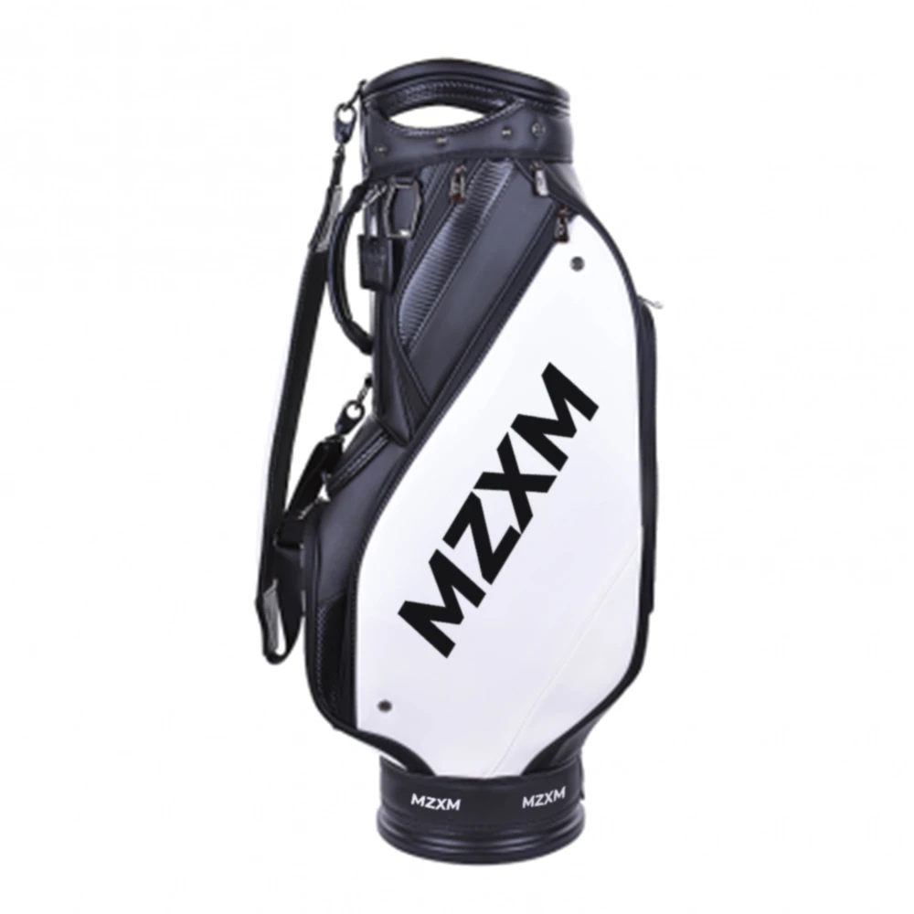 

Golf Caddy Bag Equipment High Quality Basic Color Ultra-light Golf Bag Multi-Function PU Protect Items Inside Golf Club Bag