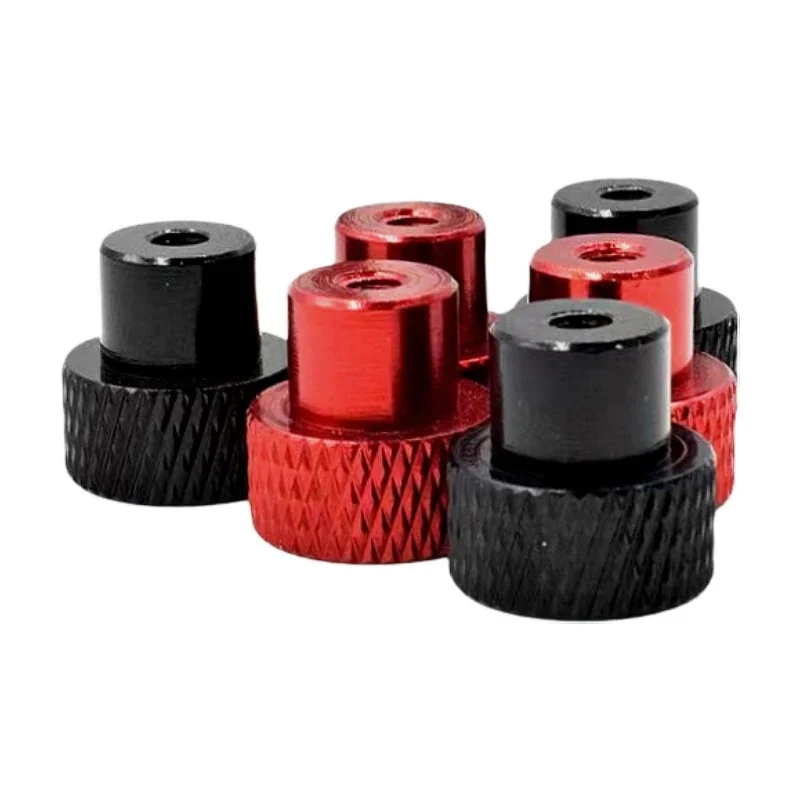 10 pièces M3 M4 trou traversant écrou à main moleté écrou à pouce en aluminium pour verrouiller le cadre aérien en alliage d'aluminium serrer l'écrou à main