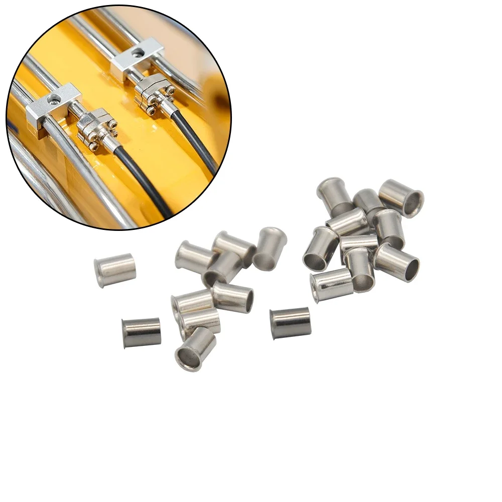 Manchon de tuyau métallique hydraulique 3mm/4mm, cerceau de tuyau d'huile pour connecteur de Bulldozer de pelle RC Kobelco Kabolite K966 336 K970 pièces