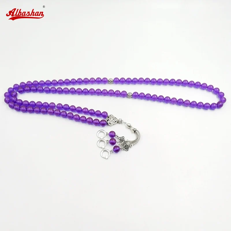 

Tasbih 99 purple resin beads gift Eid ramadan Muslim Rosary arabic prayer beads islamic fashion product Misbaha Bracelets