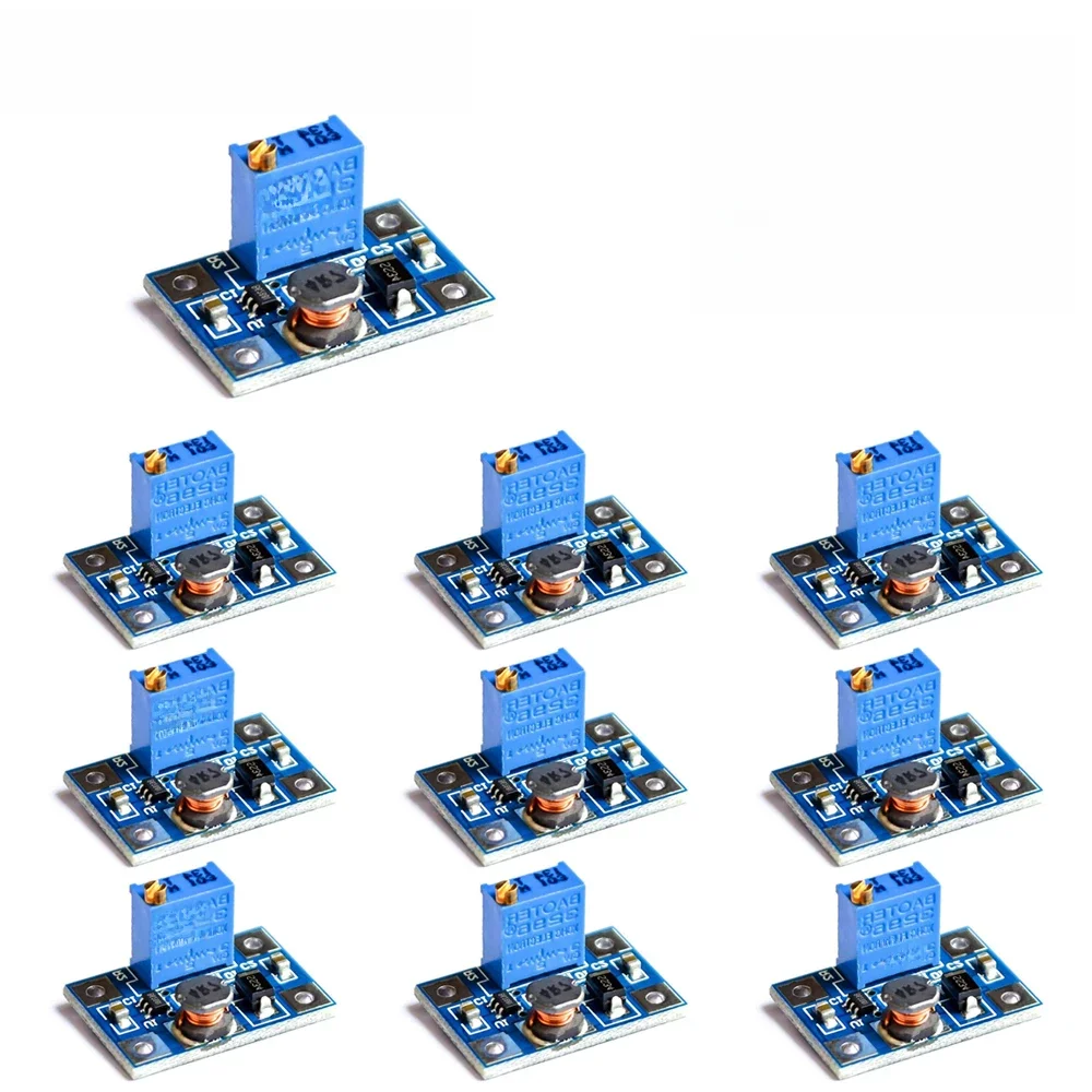 10 SZT. SX1308 DC-DC 2-24V do 2-28V Regulowany Moduł Zasilania Step Up Konwerter Podwyższający Napięcie Duży Prąd 2A — zdjęcie 2