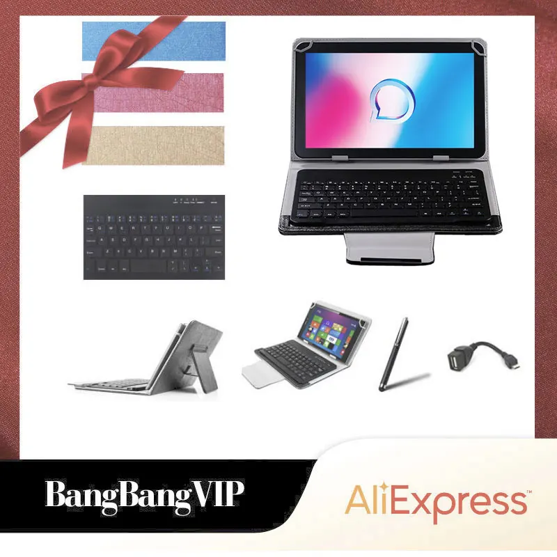 

Для Alcatel 9013X 7 дюймов планшет клавиатура Bluetooth беспроводной PU кожаный чехол с подставкой