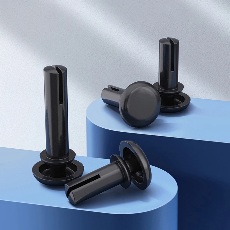 20PCS R2032-R6080 Schwarz Nylon Niet Push-typ Kunststoff Niet R Typ Niet Für PC Board Kunststoff Niet Hardware verschluss