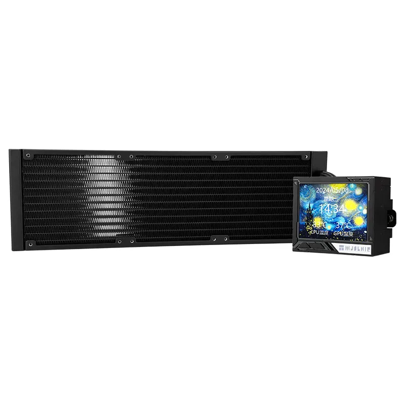 Thermalright MJOLNIR VISION X 360 No fans Version All-in-one water cold radiator 3.5” IPS LCD Supports LGA1851/1700 AMD AM4/AM5 view 3