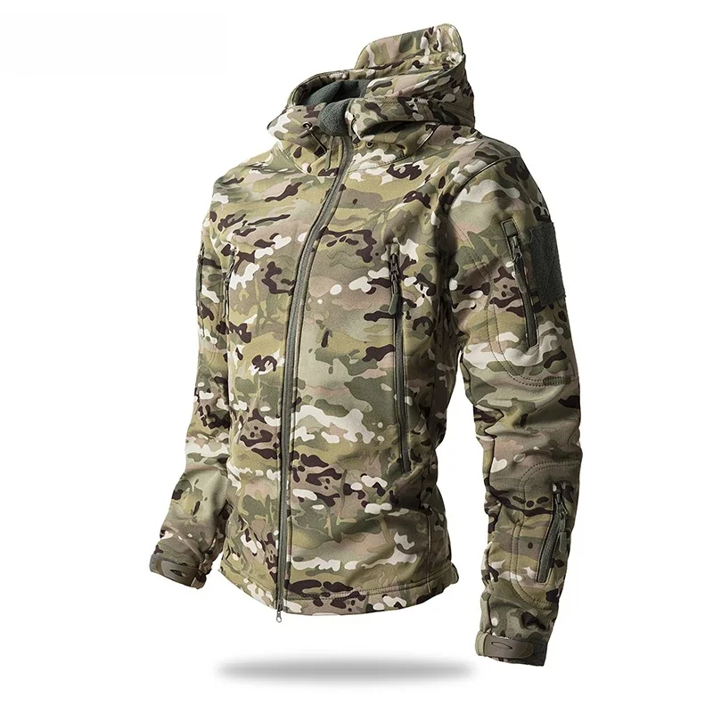 Lurker Shark Skin Soft Shell Tactische Jas Mannen Waterdichte Fleece Kapmantel Jacht Kleding Herfst Nieuwe Outdoor Camouflage Jas - afbeelding 2