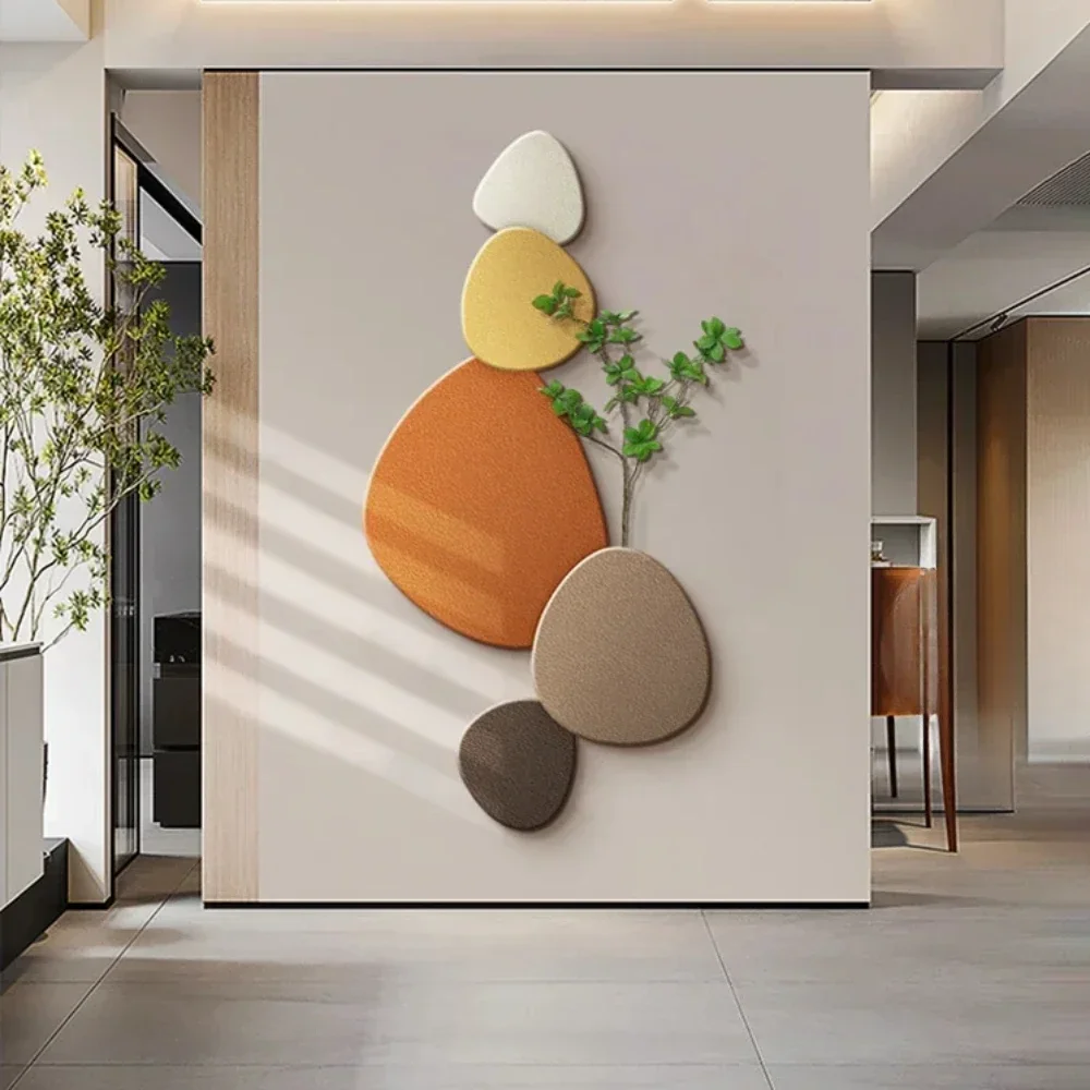 2025 Nieuwe restaurant woonkamer slaapkamer foyer decoratieve schilderkunst wandlamp groene plant muurschildering ganglamp - afbeelding 2