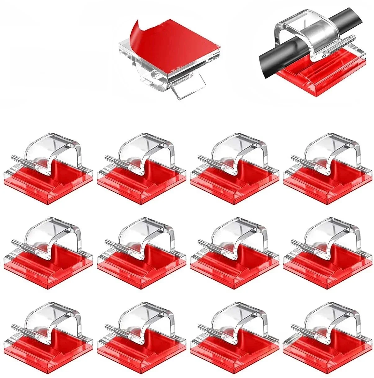 Wire Manager Suporte do cabo, Organizador do cabo, Clipes de cabo, Carregamento USB, Data Line