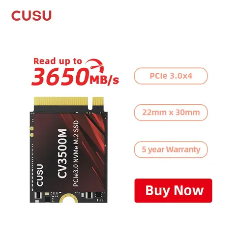 CUSU 2230 SSD M2 NVMe 512GB 1TB 하드 디스크 M.2 2230 PCIe3.0 Nmve M2 SSD 스팀덱용 내장형 솔리드 스테이트 드라이브