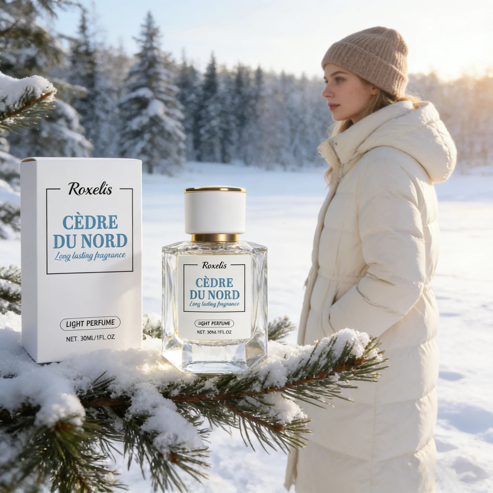 

Парфюм Roxelis 30 мл: Свежий легкий аромат с нотами кедра, стойкий, очаровательный, с феромонами для свиданий и флирта, элегантный парфюм