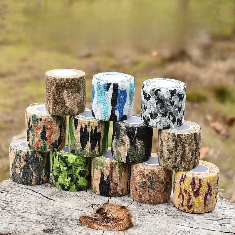 AliExpress NONE Non adhesive self-adhesive stretchable non-woven fabric outdoor camouflage tape for hunting, hunting, camouflage, cycling, adhes