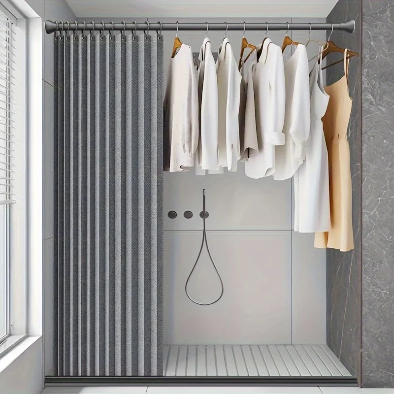 

Складная магнитная шторка для душа, водонепроницаемая, для ванной комнаты, для дома, квартиры, отеля, современный декор