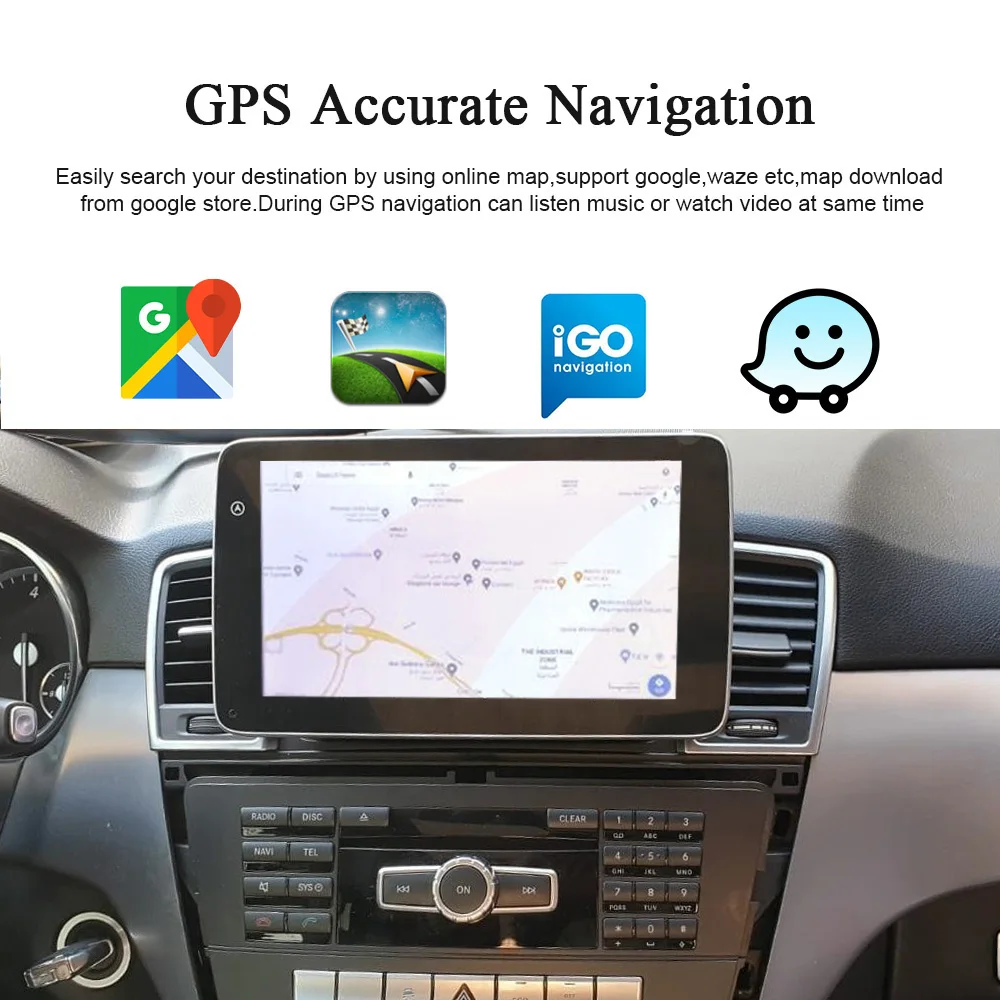 Hualingan for Mercedes-Benz ML GL x166 Android head unit wireless Apple CarPlay Android Auto NTG 4.5 Autoradio GPS car stereo