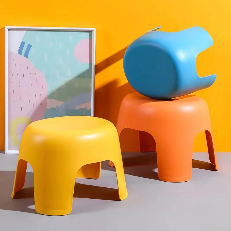 2025Plastic small stool household stacking thickened