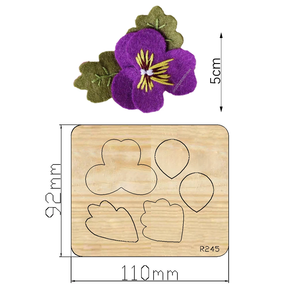 Flowers Wooden Cutting Dies Scrapbooking DECOR HOME DIY Suitable for Market Universal Cutting Machine / R245